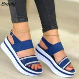 Women Shoes 2023 New Sandals Women Open Toe Shoes Women Thick Bottom Walking Shoes Breathable Sandals Platform Light