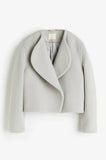 Brown Cropped Cotton Jackets Casual Fashion Long Seeve Cardigan Coat Women 2023 Ins New Commuter Female's Woolen