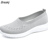 Women Flats Shoes Fashion Light Breathable Mesh Sneakers Outdoor Sports Running Shoes Designer Trainers Plus Size