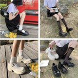 Jane Small Leather Shoes 2024 New Thick-Soled British Women's Shoes Spring And Autumn
