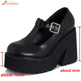 Platform Mary Janes Pumps 2023 Brand New Spring Summer T-strap Stylish Walking Comfy Pumps Sandal Women Footwear