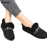Winter Slippers Women Slides Outside Indoor Home Warm Platform Slipper Closed Back Cotton Shoes Fluffy Cashmere Lamb