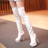 Women's Boots PU Sexy Over-the-knee Boots Sexy Thin High-heeled Boots Fashion Atmospheric Women's