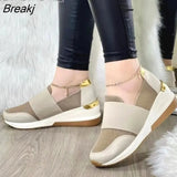 Women's Sports Casual Shoes 2023 trend Autumn Large Wedge Heel Casual Fashion Woman luxury Sneakers Zapatos De Mujer