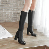 Women Boot 2023 Winter Women Knee High Boots Warm High-heeled Women Shoes Fashion Thin Boots Botas De Mujer Big