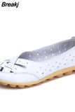 Women Shoes 2023 New Arrival Flat Shoes Women Hollow Loafer Ballerina Flats Casual Female Shoes Plus Size 44