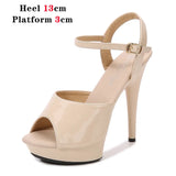 Shoes Women Brand New Sexy Strippers Catwalk Show Sandals 13 15 17 CM High Heels Platform Girls Shoe Party Club Drop