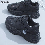 Sneakers Casual Vulcanized Shoes Woman's High Platform Winter Femme Lace Up White Basket Sneakers Women Running