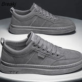 Men Casual PU Leather Shoes Trend Men's Board Shoes Wild Mens Flats Shoe Waterproof Non-slip Skateboard Shoe Male