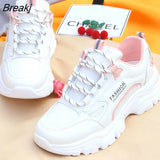 Fashion Women's Platform Sneakers Women Shoes Casual Chunky Sport Shoes White Vulcanized Tennis Female Basket Femme