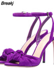 High-heeled Sandals Woman Summer 2023 Butterfly-Knot Gladiator Sandals Women Party Sexy Slingback Stylish Ladies