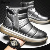 Men's Shoes, Snow Boots, Men's Warm Cotton Shoes, Men's Cotton Boots, Plus Velvet, Waterproof Non-slip Men's