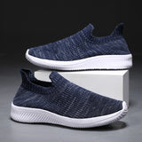 Men Vulcanized Shoes 2023 High Quality Men Sneakers Slip On Flats Shoes Men Loafers Walking Outdoor Casual Shoes Plus Size