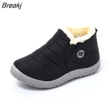 Boots Womens Winter Shoes 2022 Slip Women Ankle Booties Solid Warm Fur Outdoor shoesComfortable Footwearsshoes women