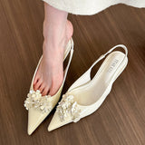 Pointed Toe Elegant Woman Heeled Pumps Green Women Party Leather Bridal Shoes Ladies Heels Slip-on Talon