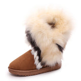 Women Slip on Flat Cotton Shoes Women Light Ankle Boots Female White 2023 Winter Super Warm Snow