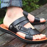 Men's New Summer Men's Open-toed Sandals Fashion Trend Beach Shoes Slippers Men's Sandals Mens Sandals Summer Leather