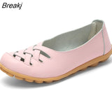 Women Flats Genuine Leather Shoes Woman Loafers Women Oxford Shoes Soft Leather Moccasins Casual Flat Shoes Female