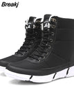Women Boots Winter Keep Warm Quality Mid-Calf Snow Boots Ladies Lace-up Comfortable Waterproof Booties Chaussures