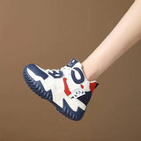 Casual Platform Sport Shoes for Women Lace Up Thick Soled Sneakers Ladies Heighten Casual Shoes Woman Chaussure