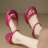 Women High Heels Mules Shoes Chunky Slippers Summer Sandals 2023 New Designer Sexy Flip Flops Slingback Pumps Women Shoes