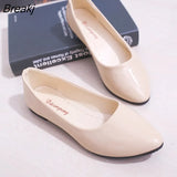 Women Candy Color Ballet Flats White Wedding Shoes Woman Flats Patent Leather Slip on Shoes Zapatos Mujer Ladies Boat