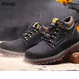 Leather Autumn Winter Boots 2022 Men Winter Shoes Warm Plush for Cold Winter Military Boots Ankle Botas Men's Boots