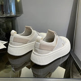 Women Shoes Vulcanized Zapatillas Mujer Knitted Sneakers Women New Flat Shoes Vulcanize Shoes Casual Chaussure