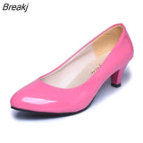 leather Low Heels Shoes Women Professional Shoes Ladies Shallow Mouth Work Shoes Elegant Ladies Office