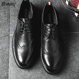 Arrival Retro Bullock Design Men Classic Business Formal Shoes Pointed Toe leather shoes Men Oxford Dress Shoes