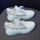 Women's Platform Sport Shoes Comfortable Breathable Outdoor Running Sneakers Lightweight Casual Tennis Shoes
