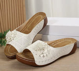 Breakj Women's Shoes 2025 Spring And Summer New Slope And Open Toe Wearing Slippers Women Cool