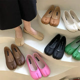 Split Toe Flats Shoes Women Brand Ballerina Ninja Tabi Cozy Loafers Female Mary Jane Casual Moccasins Ladies Shoes