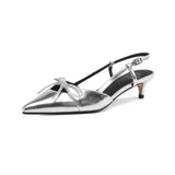 Silver Heel 2024 Elegant Party Dress Shoes for Women Sandals Women's Pointed Toe Heels Designer Stripper Shoe