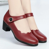 Women Sexy Navy Blue Light Weight Comfort Spring & Summer Buckle Strap High Heel Shoes Lady Casual Party Club Pumps