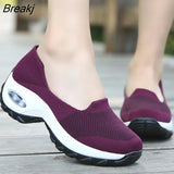 Summer Sneakers Ladies Ladies Lightweight Sneakers Ladies Breathable Mesh Casual Flat Shoes Ladies Loafers