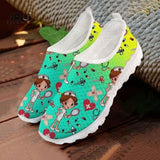 Breakj Casual Shoes Women's Sports Trend Light Breathable Cartoon Flat Bottom Single Shoes