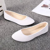 Spring Autumn Women Shoes Flock Flats Comfortable Flat Shoes Women Flats Loafers Shallow Slip on Shoes Red Black Plus