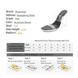 slippers women 2023 Summer New Transparent Word Female Slides Square Crystal Heel High Heels 11cm Women Catwalk