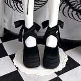 Breakj Retro Mary Jane Shoes 2024 New Autumn Thick Heel High Heels Waterproof Table Thick Bottom Shallow Single
