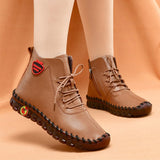 Spring Women Shoes Platform Loafers Lace Up Sneakers Casual Vulcanized Solid Mom Flats Mujer Zapatos Chaussure