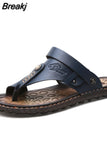 Clip Toe Flip Flops Mens Sandals Male Shoes Fashion Flat Non-slip Slide Slippers Casual Beach Holiday Sport