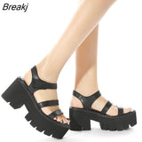 new thick-soled thick-heeled platform open-toe high-heeled women sandals platform shoes sandles