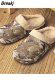 Men Cotton Slipper Winter New Thick-soled EVA Soft Bottom Waterproof Detachable non-slip Unisex Female Home Fashion