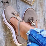 Women Sandals Summer Casual Flat Platform Heel Fridge Buckle Strap Female Sandals Platform Women Shoes for Women
