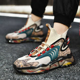 Men Sneakers 2023 Breathable Non-Slip Popcorn Men Platform Casual Sneakers Male Outdoor Tennis Fashion Sport