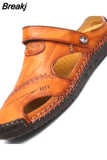 Sandals Men Leather Classic Roman Sandals 2023 Slipper Outdoor Sneaker Beach Rubber Flip Flops Men Water Trekking