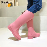 Rain Boots Women High Boots Women's Waterproof Non-slip Water Boots Wear-resistant Outer Wear Kitchen Work Rubber