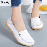 Sale Women Round Head Shoes Solid Color Sewing Women Summer Comfy Flat Sneakers Leisure Walking Femininas Footwear Plus