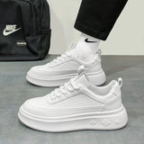Men's Casual Shoes Leather White Shoes Vulcanized Comfortable Sneakers Men Athletic Sport Footwear Zapatos De